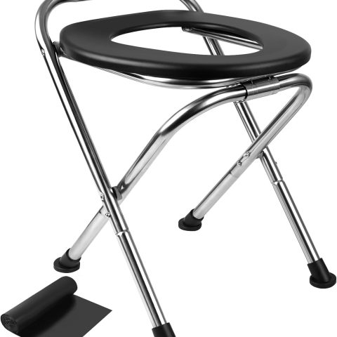 Portable Toilet for Camping, Portable Toilet Seat, Portable Toilet Travel, Stainless Steel Portable Toilet, Foldable Portable Toilet for Camping/Car