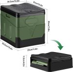 Portable Toilet,11-inch Toilet Seat, Foldable Portable Toilet with Lid, Camping Toilet with A Load Capacity of 450 Lbs, Car Toilet, Outdoor Hiking, Beach, Boating Travel Toilet, and Emergency Use