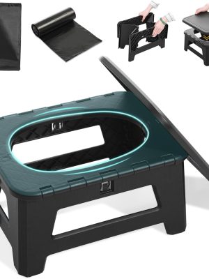 In-car Portable Toilet Collapsible Toilet, Emergency Toilet, Temporary Toilet For Outdoor Camping, Road Trips, Traffic Jams, Boating And Fishing