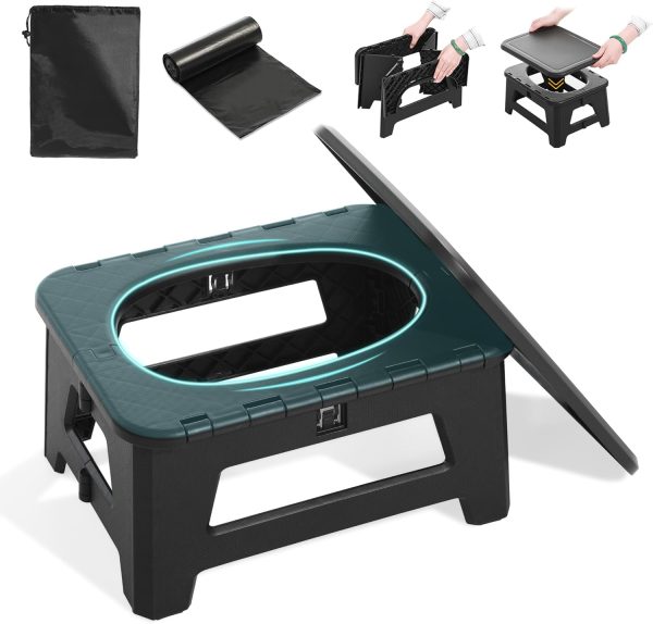 In-car Portable Toilet Collapsible Toilet, Emergency Toilet, Temporary Toilet For Outdoor Camping, Road Trips, Traffic Jams, Boating And Fishing