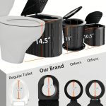 Portable Camping Toilet for Adults With Cushion, Outdoor Toilet for Camping Toilets Portable Potty for Adults, Emergency Collapsible Toilets for Travel, Tent, Car, Beach, Hiking, Truck Driver