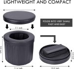 Portable Toilet Camping Outdoor Car folding Stool,Toilet for Camping, Hiking, Boating,Long Trips, Traffic jam